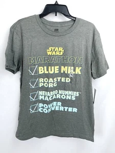 Camicia manica corta Disney Star Wars Marathon uomo MEDIA grigio blu latte porg - Foto 1 di 4