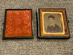 Antique Ambrotype Photo of Young Girl or Woman - Picture 1 of 9