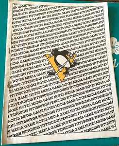 12/14/91 PITTSBURGH PENGUINS WASHINGTON CAPITALS GAME DAY ONLY MEDIA GUIDE JAGR - Picture 1 of 5