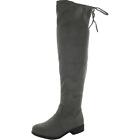 Journee Collection Womens Gray Knee-High Boots Boots 6 Medium (B,M) BHFO 1233