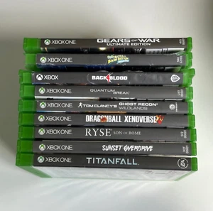 Lot of 9 Xbox One Games Ryse Gears of War DBZ Quantum Break Sunset Overdrive - Picture 1 of 10