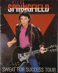 RICK SPRINGFIELD Sweat for Success Tour 1982 TOUR BOOK - Picture 1 of 1