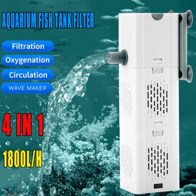 Bote interno para pecera de acuario de 90 galones filtro de filtración de agua de 475 GPH Foto 1 de 4