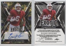 2023 Leaf Exotic Peacock Crystal /8 Elijah Higgins #BA-EH2 Rookie Auto RC