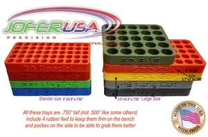 Reloading Block Tray, Multiple Calibers with engraving MAde in USA JOFER USA - Picture 1 of 4