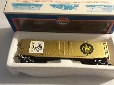 Model Power Navy College 50' Plugged Box Car New - Image 1 of 4