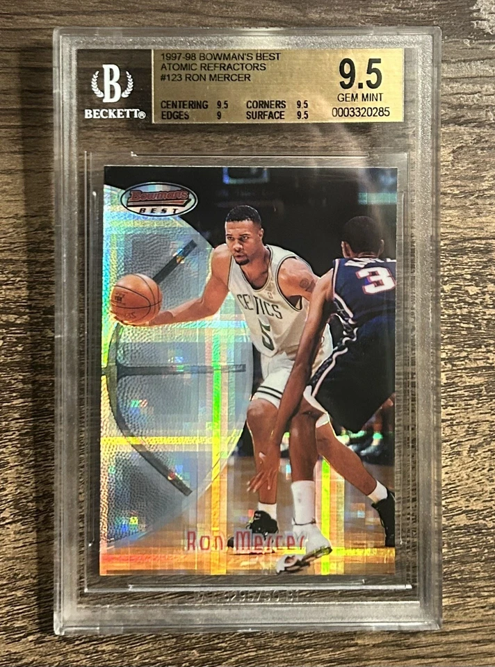 1997-98 Bowman's Best Atomic Refractor Ron Mercer RC BGS 9.5 Gem Mint Rookie - Image 1 of 1