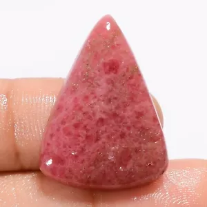 31 Ct. Cts Rhodonite Ethical Earrings Making Pear Cabochon Natural 28X20X5 mm - Picture 1 of 5