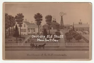 Alden / Harvard Illinois, IL - Cabinet Card, Residence of Charles H. Ercanbrack - Picture 1 of 3