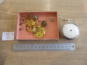 LONDON JOSEPHSON ANTIQUE FUSEE VERGE GENTS SQUARE PILLAR POCKET WATCH - Picture 1 of 15