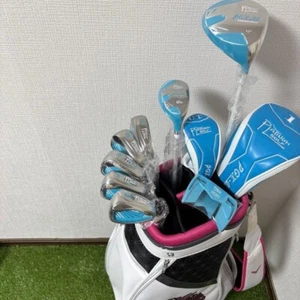 New Platinum Golf 8-Club Ladies Set with Callaway Solaire White Pink Caddie Bag - Picture 1 of 9