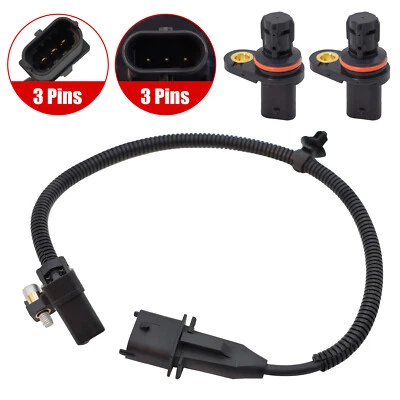 FOR Chevrolet Cruze Sonic L4 1.8L 2x Camshaft + 1x Crankshaft Position Sensor Foto 1 de 4