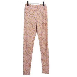 LuLaRoe Girls Light Purple Floral Elastic Waist Pull On Leggings Pant Size Tween - Picture 1 of 7