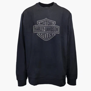 Harley-Davidson Men's Black L/S Pullover Sweatshirt (S02) - Picture 1 of 7