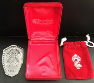 Waterford Four Calling Birds "1987" Crystal Ornament - Bild 1 von 3