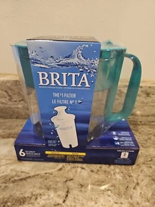 Brita Space Saver 6-Cup Pitcher w/2 Advanced Filters NEW / SEALED - Picture 1 of 7