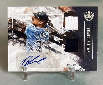 Brandon Lowe 2019 Diamond Kings DK Material  RPA Rookie Patch Auto Rays - Image 1 of 4