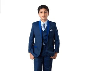 TAZIO BLUE FORMAL SUITS FOR BOYS - Picture 1 of 10