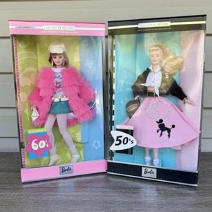 Barbie Great Fashions 20th Century ~ Nifty 50's #27675 & Groovy 60's #27676 NIB - Picture 1 of 24