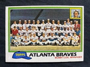 Tarjeta de béisbol 1981 Topps #675 Braves Team Checklist ex-mt - Imagen 1 de 1