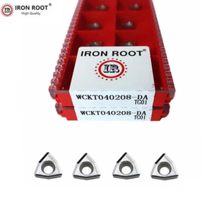 10P WCKT040208-DA TG01 CNC Lathe Tool Indexable U Drill Carbide Insert For WC3D - Picture 1 of 6