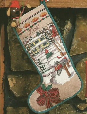 Cross Stitch Stocking Pattern Christmas Time On The Farm D02 - Image 1 of 3
