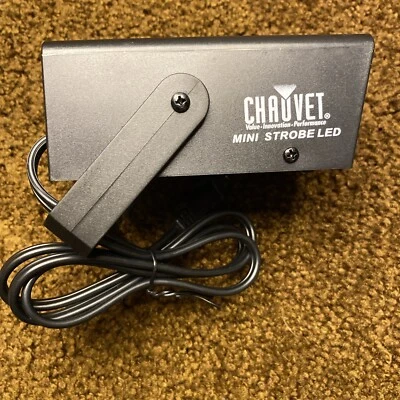 Chauvet DJ Lighting Mini Strobe LED Lightweight Strobe Light Black Bracket 21 - Image 1 of 4