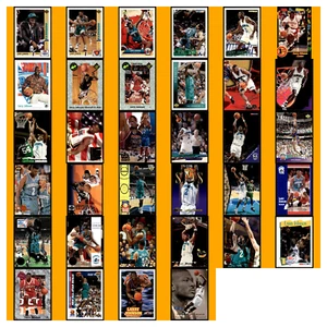 Larry Johnson Lot 34 Basketball Cards rookie Hornets Knicks no dups - Picture 1 of 11