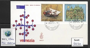 WC1_13544. VATICAN. Beautiful 1972 FDC Venetia. Scott 518,520. - Picture 1 of 1