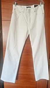 Neu schwarz braun 1826 Herren weiß Jeans Denim Straight, Größe 33x32 - Bild 1 von 12