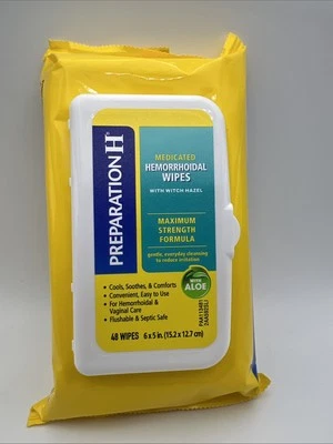 Preparation H 痔疮可冲洗湿巾带女巫淡褐色皮肤...  — 第 1/3 张图片