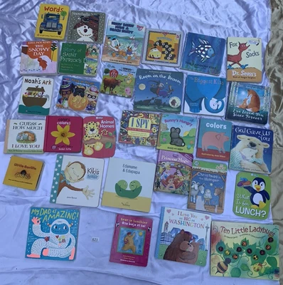 Lot of 31 Board Books For Children Toddler Preschool Daycare Babies Library - Image 1 of 4