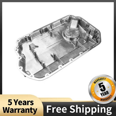 For 2000 2001 Audi A6 Quattro V6 2.7T Engine Oil Pan Silver Aluminum 264705 - Image 1 of 4