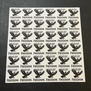 Charlie Kirk Freedom Stamp Sheet RIP - Picture 1 of 2