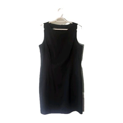 Vestido AGB Feminino 16 Preto Sem Mangas Bainha Carreira Coquetel - Imagem 1 de 4