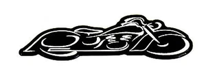 EASY RIDER  EMBLEM BLACK/CHROME - Picture 1 of 1