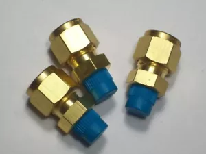 3 - Swagelok Brass Connectors, 3/8" OD Tube x 1/8" Male NPT, B-600-1-2 - Picture 1 of 4
