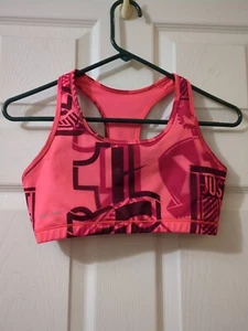 Nike Pro Dri-Fit Sports Bra Racer Back Womens Workout 14 inches Armpit to Armpit - Picture 1 of 5