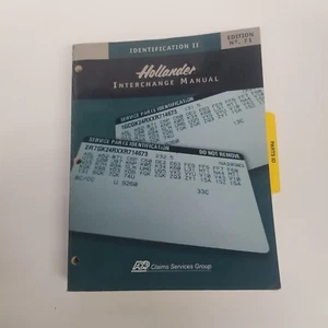 Hollander Interchange Manual Identification II Edition No. 71, Parts ID - Picture 1 of 8