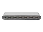 DIGITUS Commutatore 4K HDMI 5x1 HDMI Alluminio Nero 1080i 1080p 3840 x DS-45317