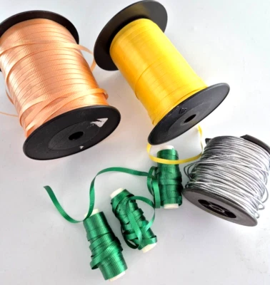 Cinta Varios Plata Albaricoque Amarillo Verde Envoltura Regalo 800 Metros Fiestas Foto 1 de 4