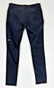 Jeans uomo Ksubi nero KM50 skinny fit bottoni mosca 38x34 Van Winkle nero ribelle - Foto 1 di 12