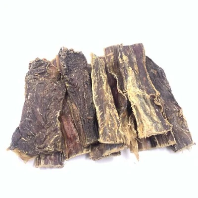 PAWSTRADING NATURAL Beef Flat Gullet Strips 8-15cm Dog Chew Treat Meat