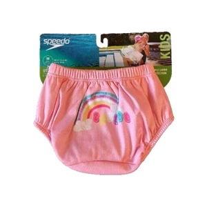 Speedo UV Swim Diaper with Snaps Pink Triple Layer Protection Size M (18-22lbs) - Picture 1 of 2