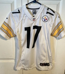 NFL Pittsburgh Steelers #17 Wallace Trikot, Jungen Größe Medium 10/12 weiß - Bild 1 von 4