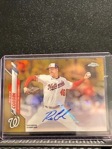 Patrick Corbin 2020 Topps Chrome Update Gold Auto Refractor #48/50 - Nationals - Bild 1 von 2
