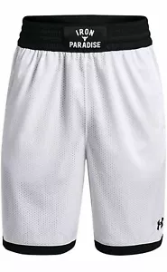 Under Armour Project Rock Iron Paradise pantaloncino uomo maglia bianco taglia M 1361618 - Foto 1 di 12