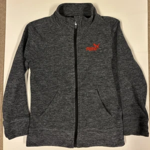 boys youth Small puma fleece zip up jacket new fall size 7 - Picture 1 of 10