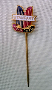VINTAGE AUTO STICKPIN BADGE STANPART STANDARD TRIUMPH BY BERTRAM BROTHERS MELB. - Imagen 1 de 7