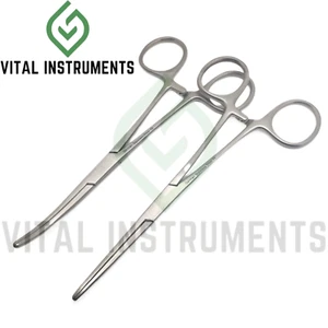 Rochester Pean Hemostat Forceps Straight & Curved 6.25" German Surgical Dental - Picture 1 of 1